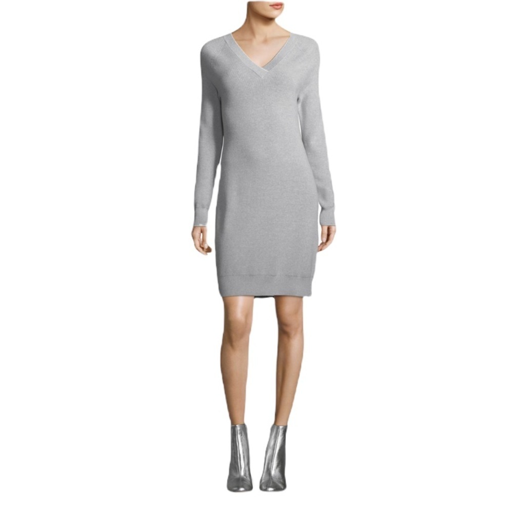 GREY Jason Wu Long Sleeve Back Tie Sweater Dress